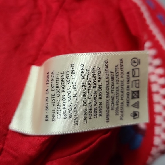 ANTHROPOLOGIE AKEMI + KIN "Lila" Embroidered Linen Blend Floral Dress Size XS - Picture 13 of 16